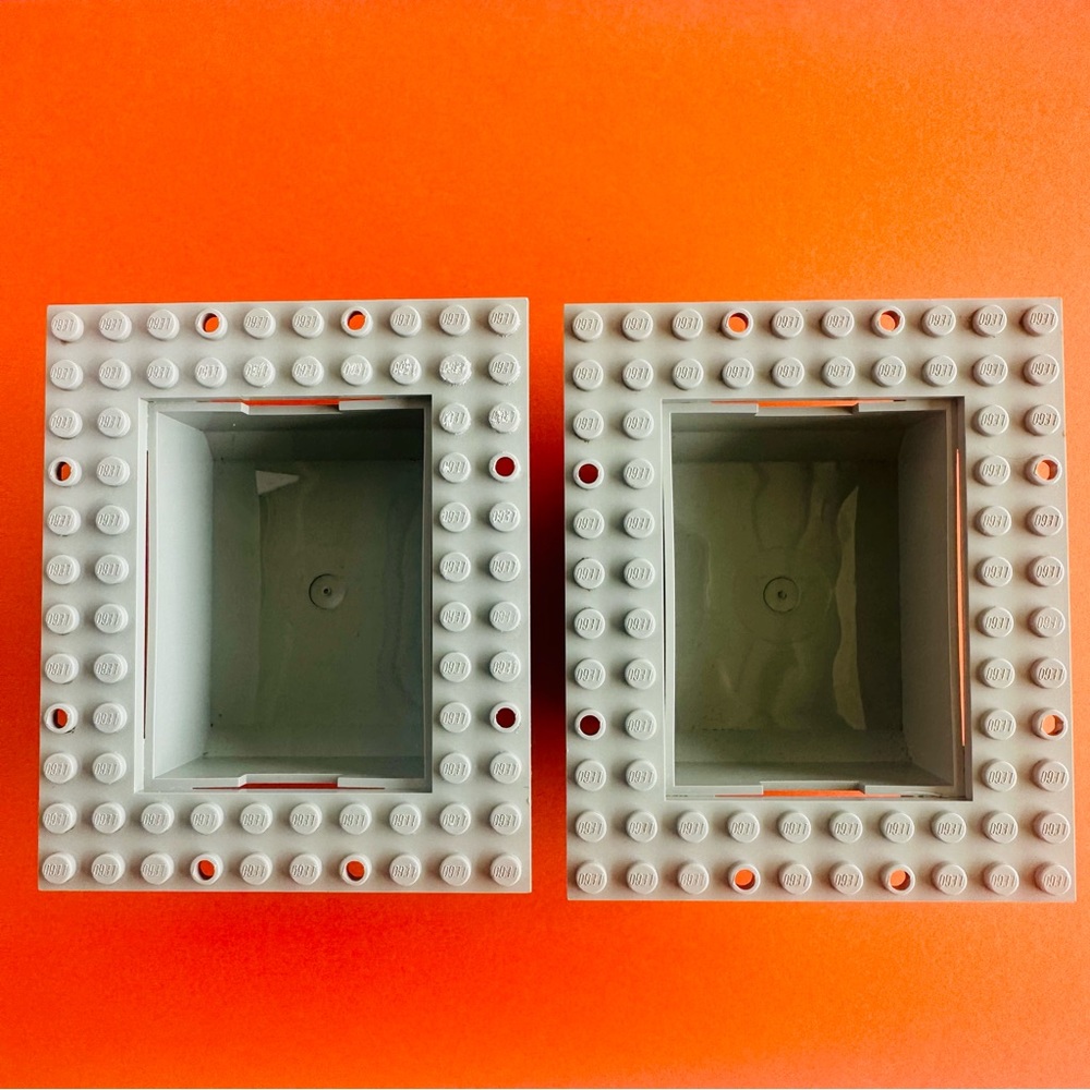 Lego Part 2374 Container Boar Cargo Loading Plate 10x12 - Gray